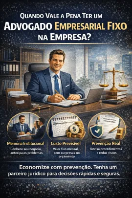 Imagem da notícia Quando Vale a Pena Ter um Advogado Empresarial Fixo na Empresa?